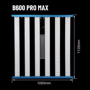 HortiSpectra B600 PRO MAX | Professionelle 600W LED Grow Lampe | Vollspektrum | Bis zu 720W Systemleistung | 3,15 µmol/J | VEG & BLOOM