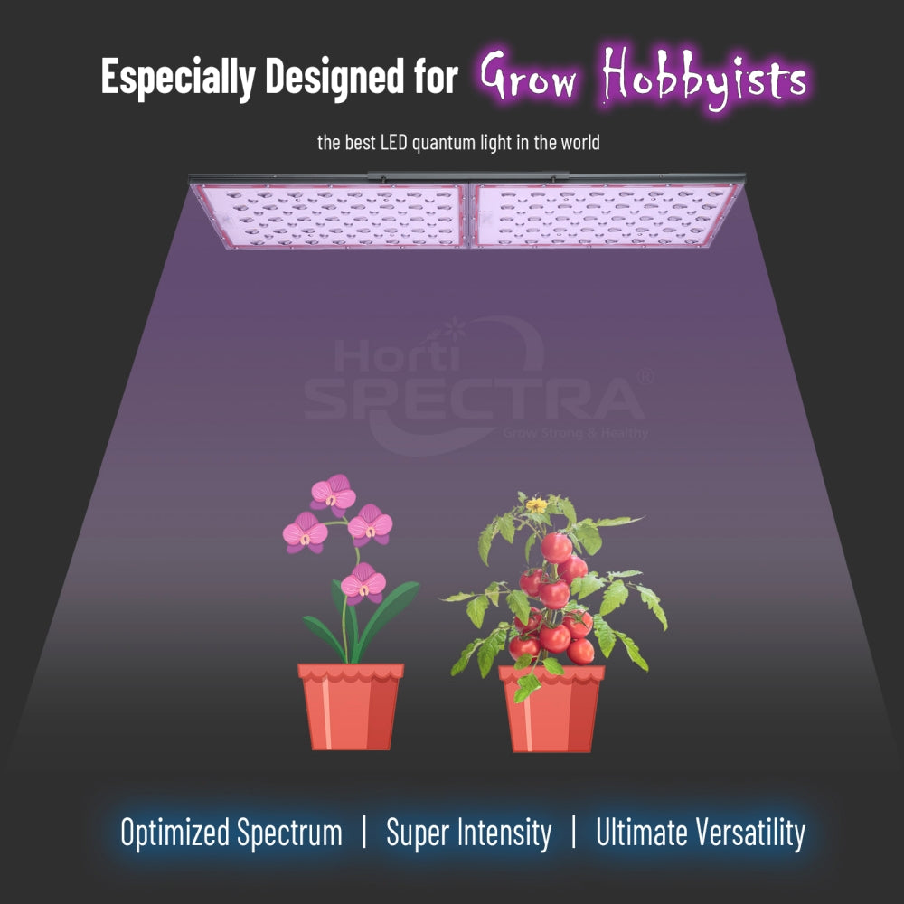 HortiSpectra QBLE-300 Super Lens – 300W Dual-Channel LED Pflanzenlampe mit UV lamp IR